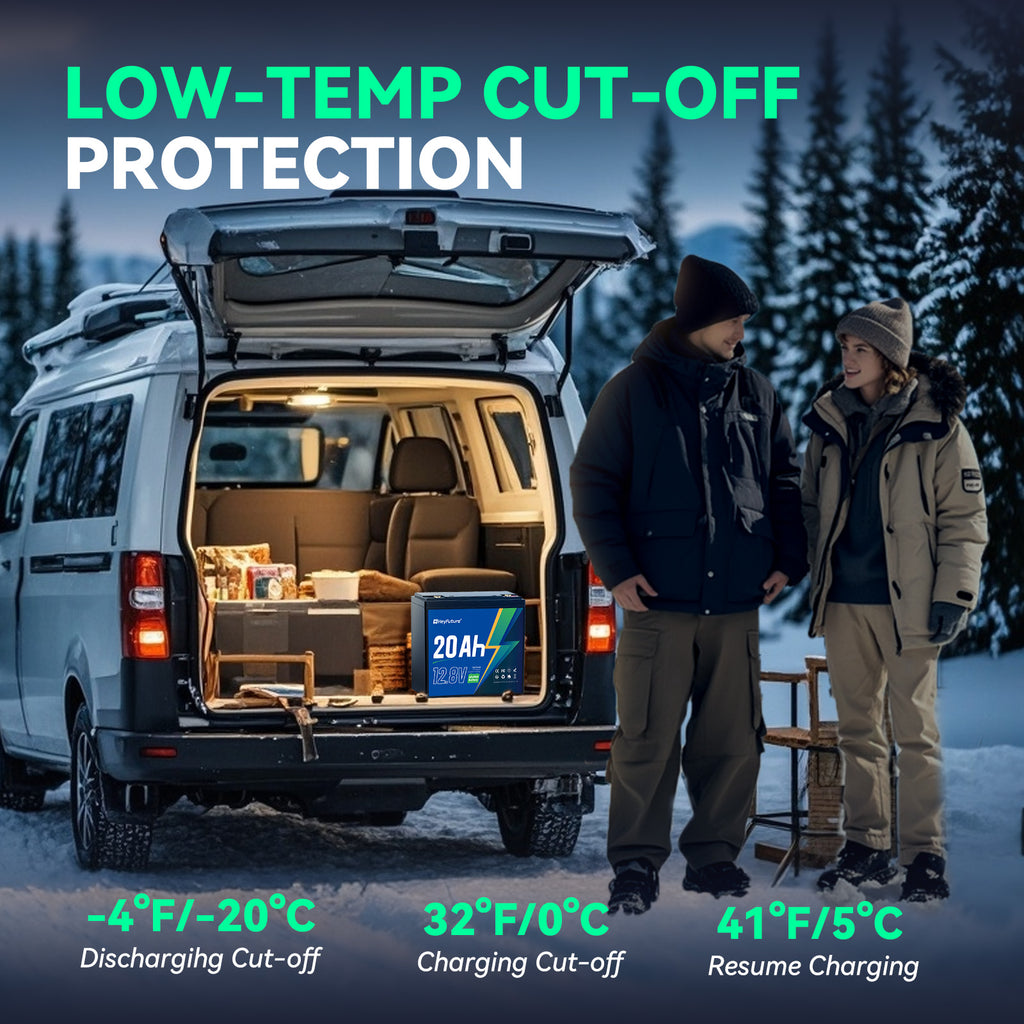 HeyFuture 12V 20Ah Lithium LiFePO4 Deep Cycle Battery