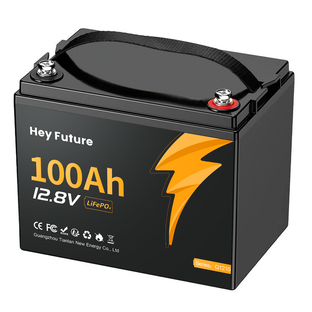 HeyFuture 12V 100Ah LiFePO4 Deep Cycle Lithium Battery