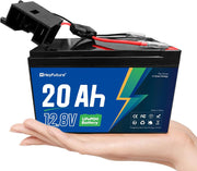 HeyFuture 12V20Ah LiFePO4 Battery for Power Wheels Ride On Toy UpgradeKit
