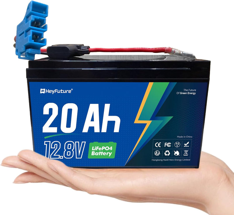 HeyFuture 12V 20Ah LiFePO4 Battery for Peg Perego John Deere Tractors
