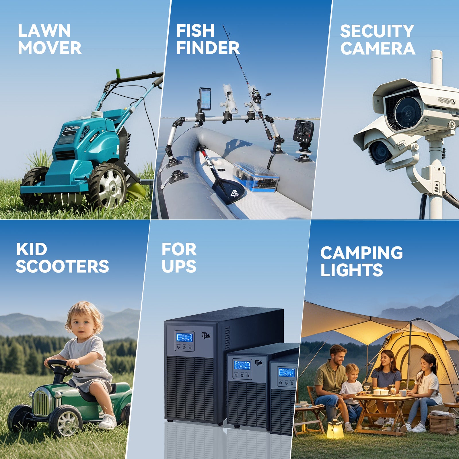 HeyFuture 12V 20Ah Lithium LiFePO4 Deep Cycle Battery