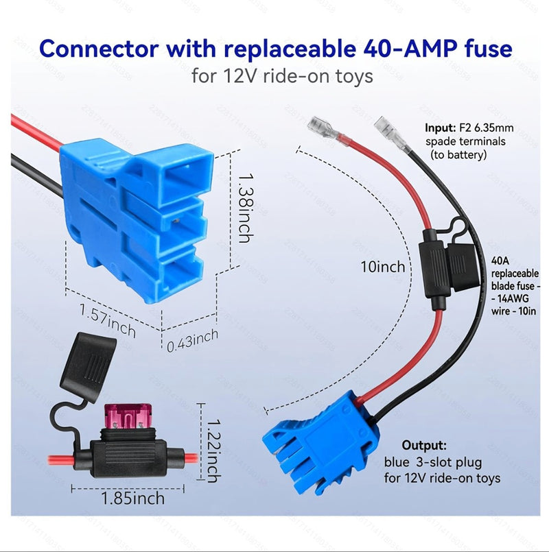 HeyFuture 12V 20Ah LiFePO4 Battery for Peg Perego John Deere Tractors